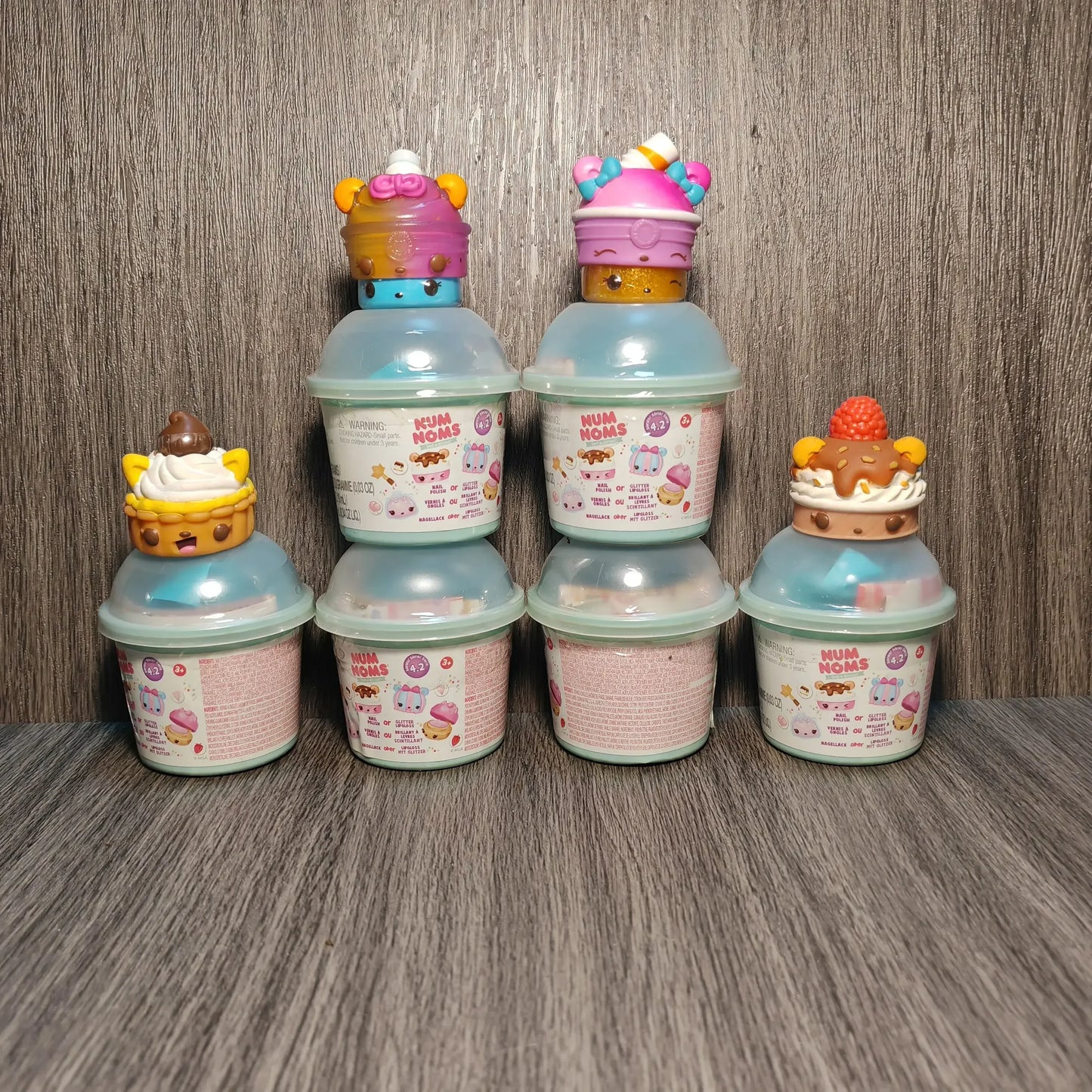 Numnoms Lipgloss Stamp Smell So Delicious Snow Cones Toy Model Anime Figures Collect Ornaments