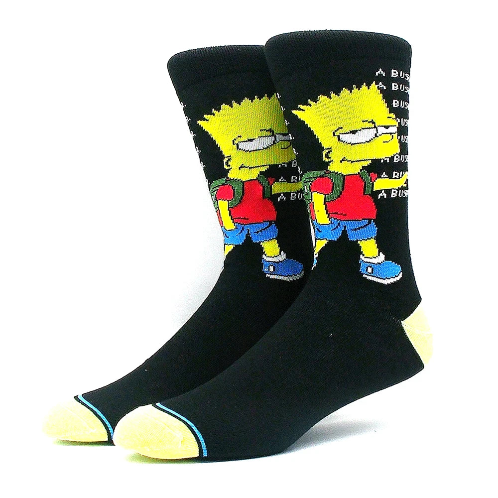 1 Pair New Anime Movie Socks – Cotton Crew, Role-Playing Calf Socks