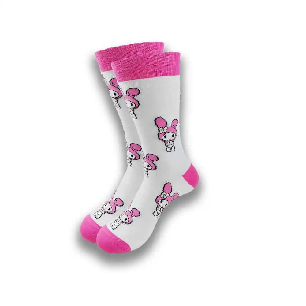 Cartoon-Langsocken – Fröhliche Anime-Crew-Socken mit coolen Street-Fashion-Designs