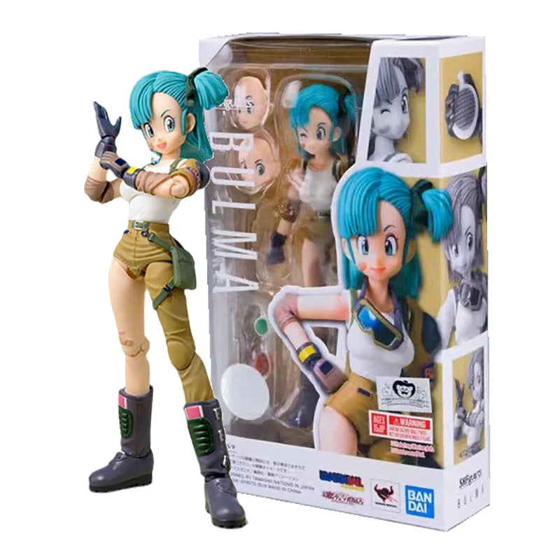 13,5 cm Anime Dragon Ball Figuren Bulma Goku Action Figur Bewegliche PVC Sammlung