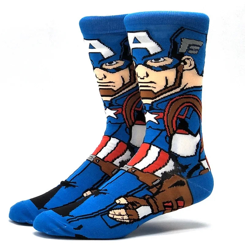 Modische Anime-Socken – Lustiger Hip-Hop-Stil mit hochwertigen Cartoon-Mustern
