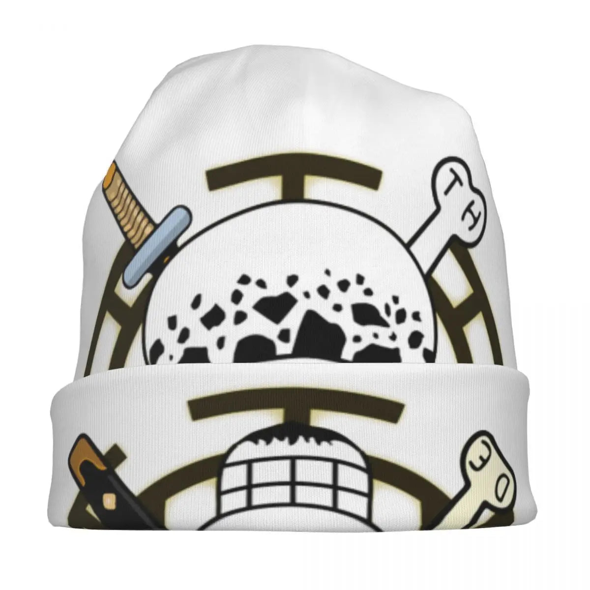 Trafalgar Law One Piece Cap – Anime Fashion Unisex Ski Skullies Beanie | Warme elastische Thermomütze für den Frühling