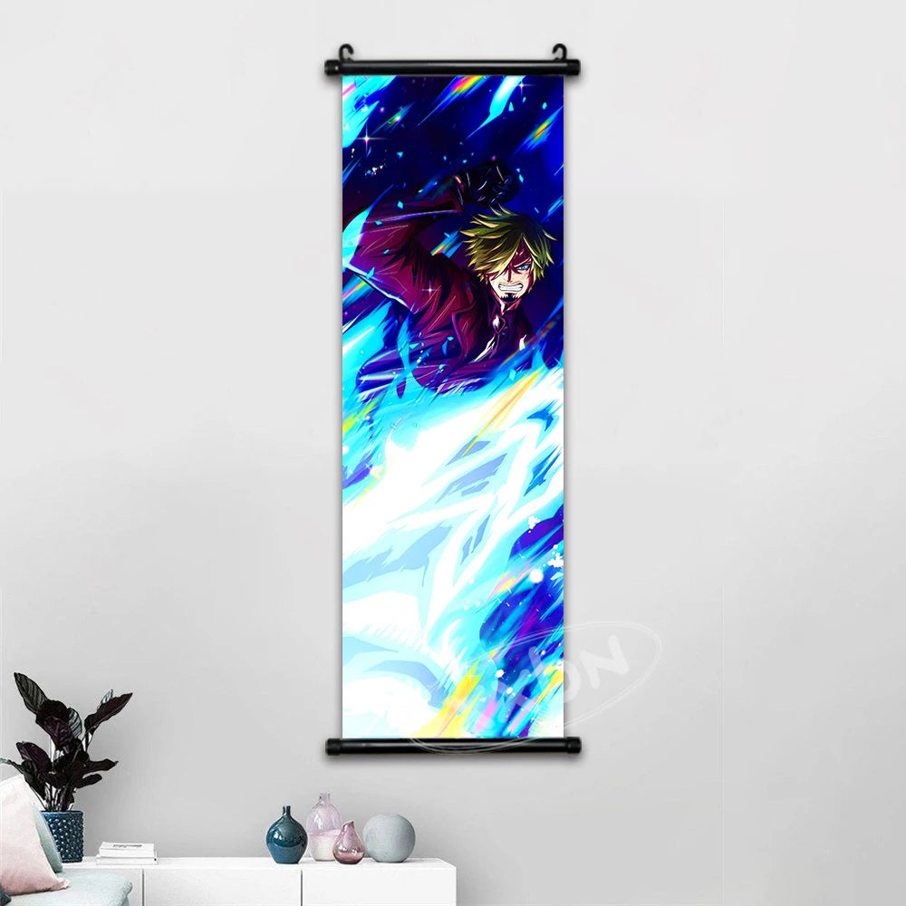 One Piece Anime Wall Art Interior Canvas Prints Zoro Painting Luffy Gear 5 Poster