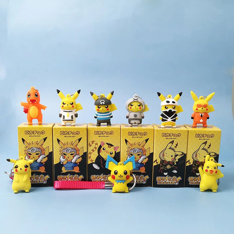 Original Pokemon Blind Box Zufällige Anime Action-figuren Pikachu Keychain Spielzeug