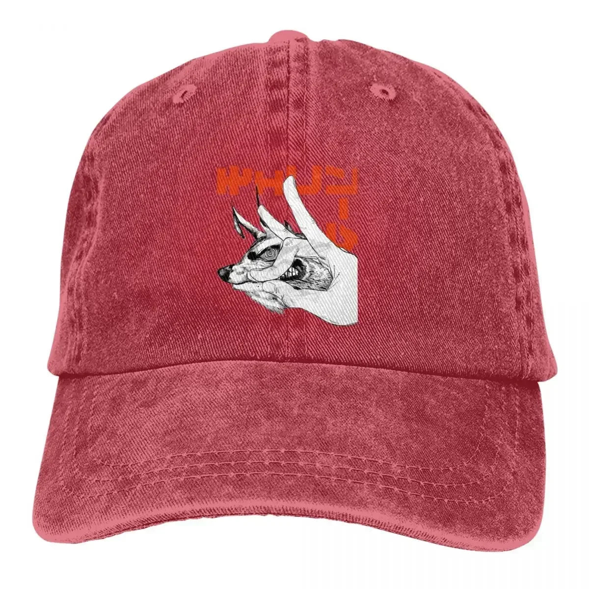 Casquette de baseball Chainsaw Man Anime Multicolor Fox Devil - Chapeau de cowboy unisexe, protection de visière personnalisée