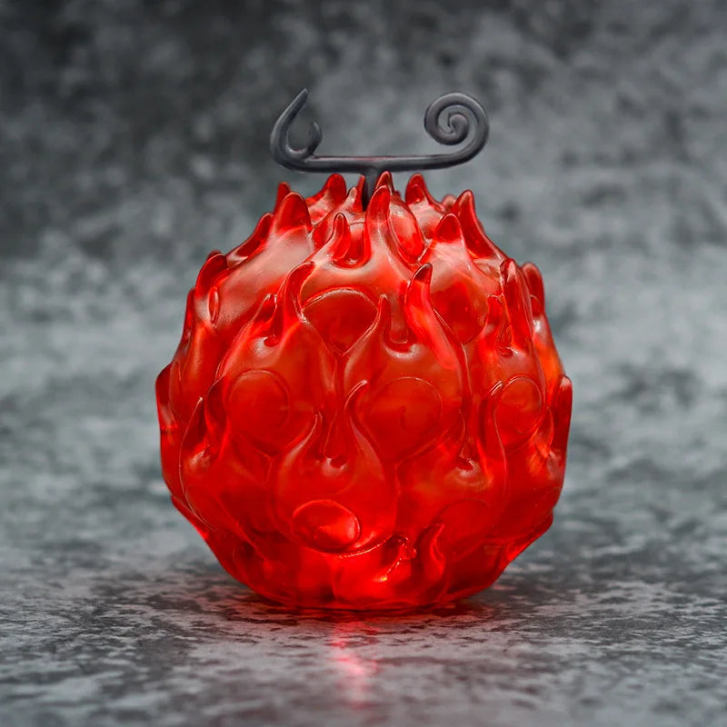 One Piece Teufelsfruchtfiguren – Nika Gum-Gum & Flame-Flame Cursed Fruit Sammlermodell Spielzeug & Ornamente