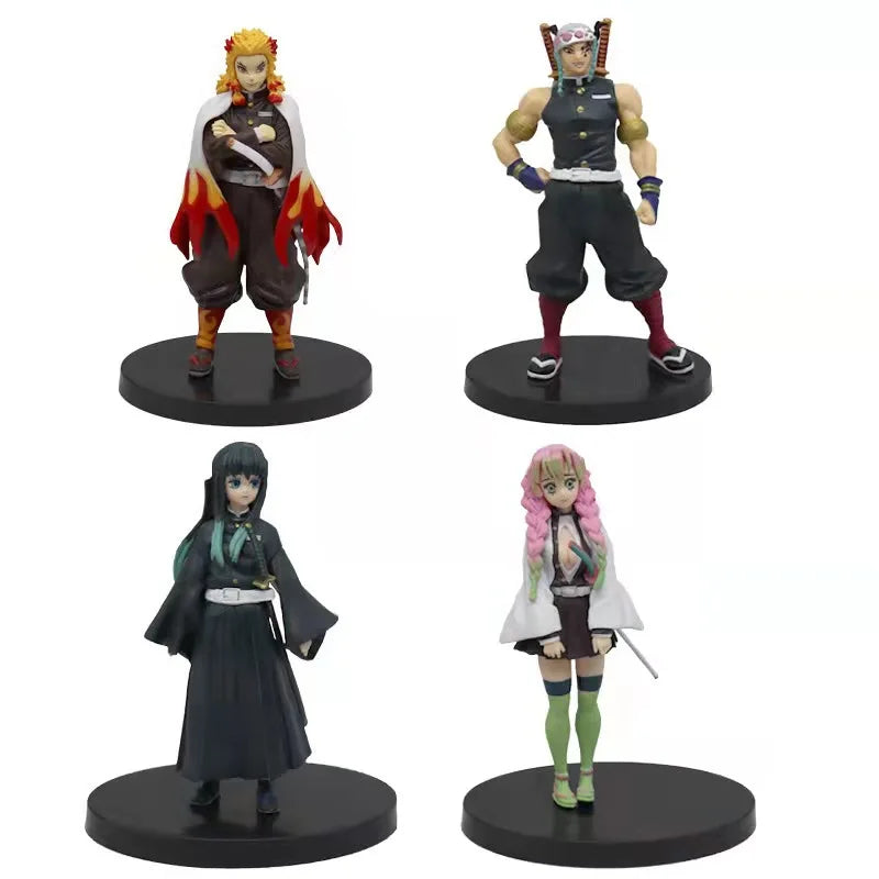 Anime Demon Slayer Figur Kamado Tanjirou Nezuko Actionfiguren Modell Figur