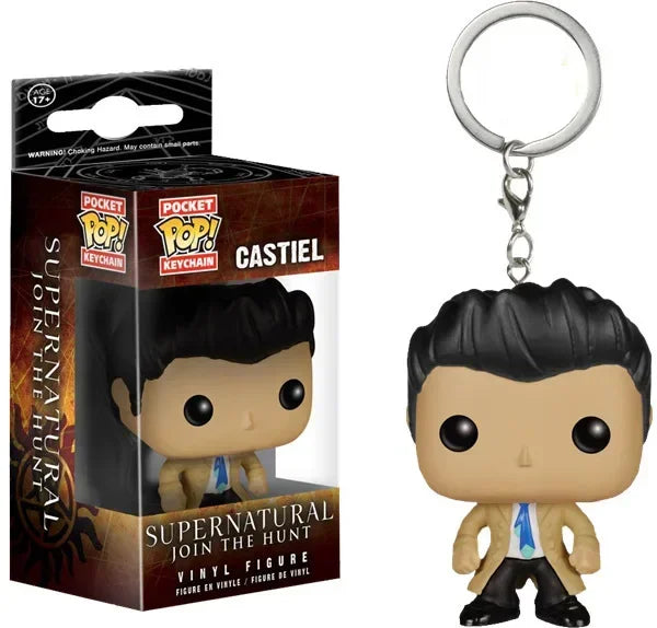 FUNKO POP Supernatural KEYCHAIN Toy Dean Vinyl Figure Collection Pocket Key Chain Toys