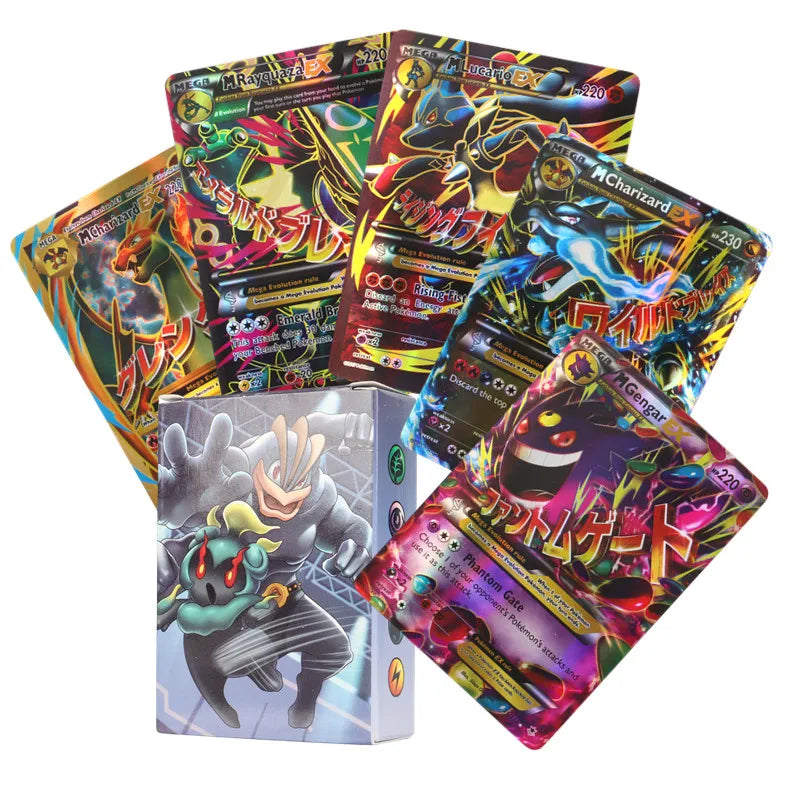 60/100 Stück Pokemon-Karten, alle neuen EX-Obsidian Flames-Booster-Boxen, inklusive Charizard, englische Version
