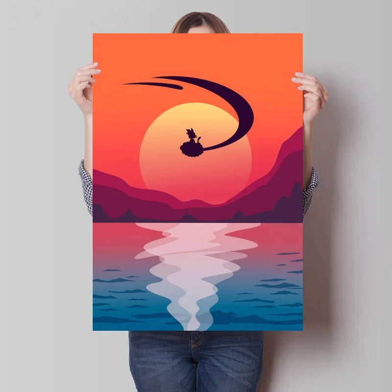 Canvas Painting Japan Bandai Anime Art Print Dragon Ball Classic Home Decor