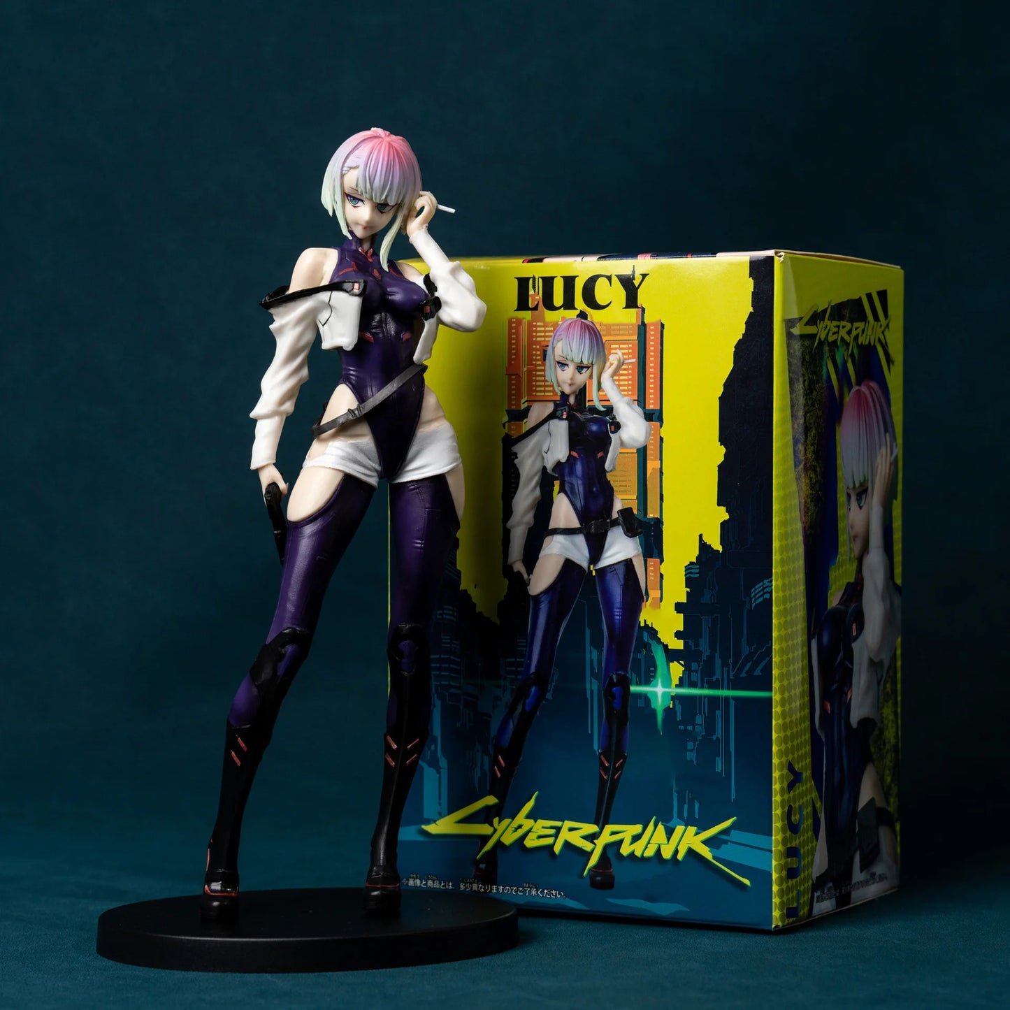Cyberpunk : Figurines Edgerunners David, Lucy et Rebecca – Modèle debout en PVC, jouet cadeau et décoration de bureau