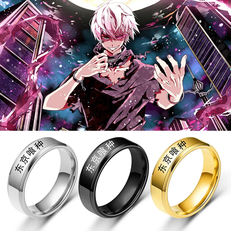 Tokyo Ghoul Ken Kaneki Ring – Trendiger 316L Edelstahlschmuck für Anime-Fans