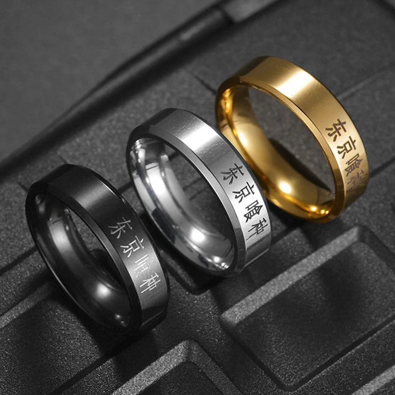 Tokyo Ghoul Ken Kaneki Ring – Trendiger 316L Edelstahlschmuck für Anime-Fans