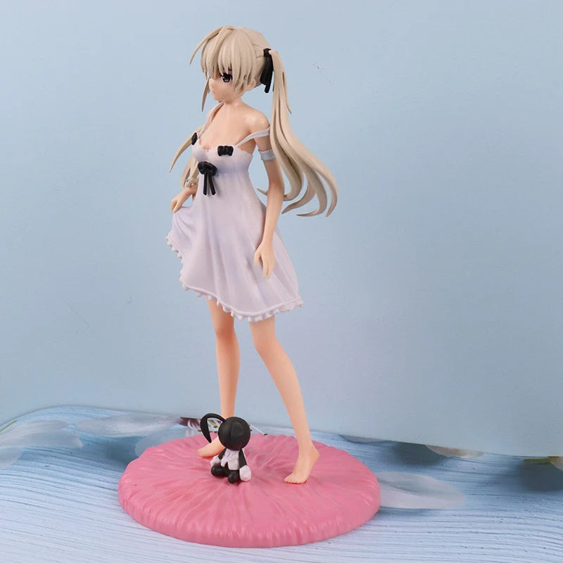 "24cm Yosuga no Sora PVC Anime Figure - Cute White Suspender Skirt | Ideal Gift for Girls"