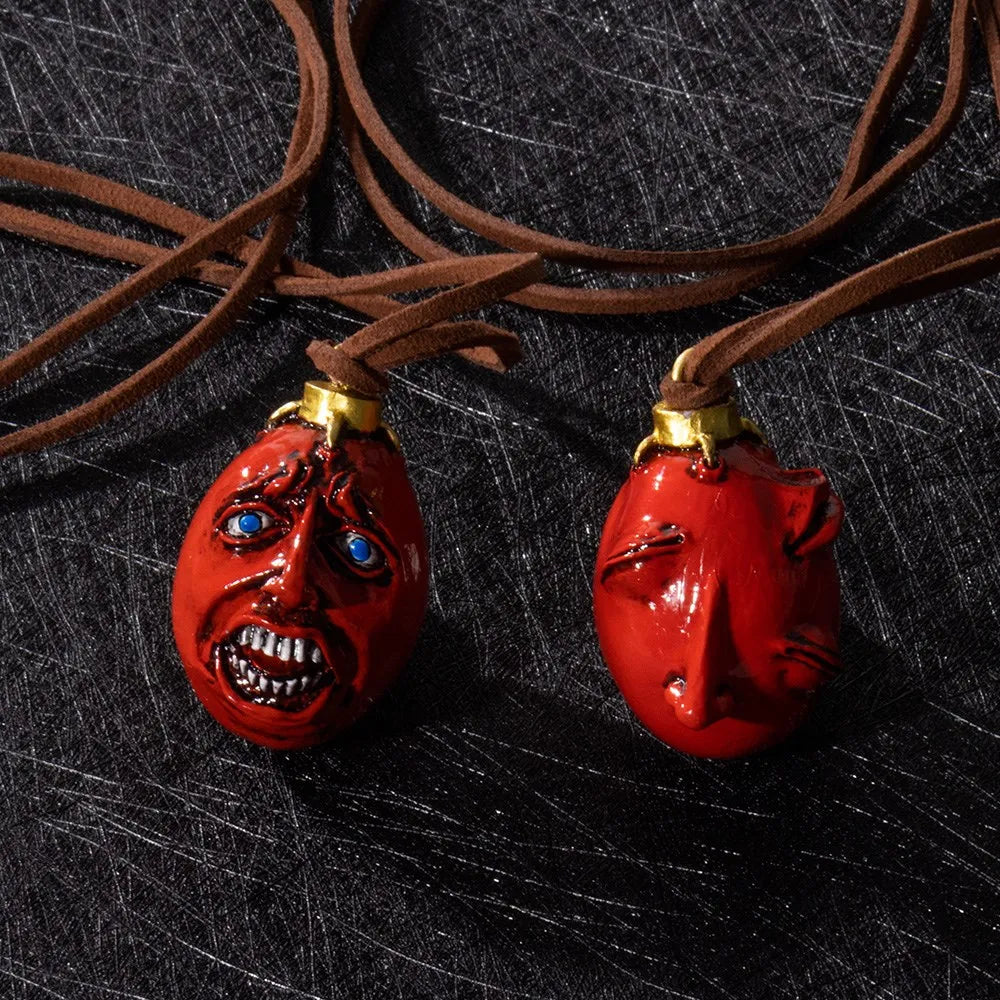Anime-Halskette „Das Ei des Königs“ – Anhänger Behelit Griffith | Guts-Cosplay-Requisite und Modeschmuck