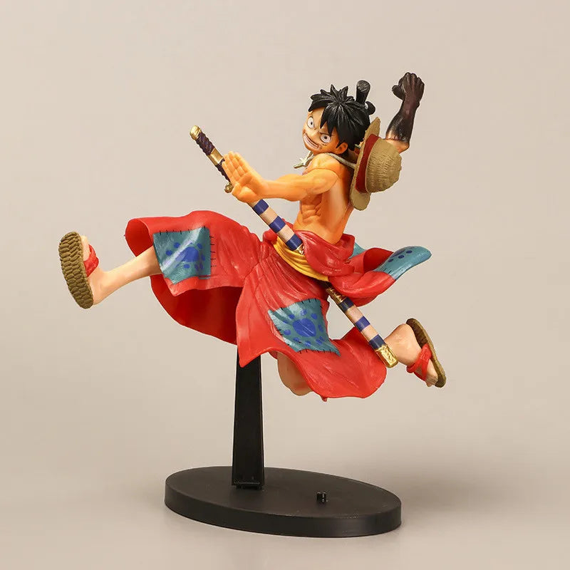 21CM Anime One Piece Wano Land Monkey D. Luffy Figur Getriebe Zweite SCHLACHT AUFZEICHNUNG SAMMLUNG