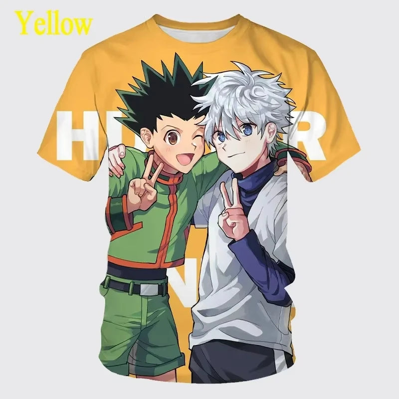 Hunter X Hunter 3D Print T-Shirt – Unisex Summer Fashion Harajuku Streetwear Tee