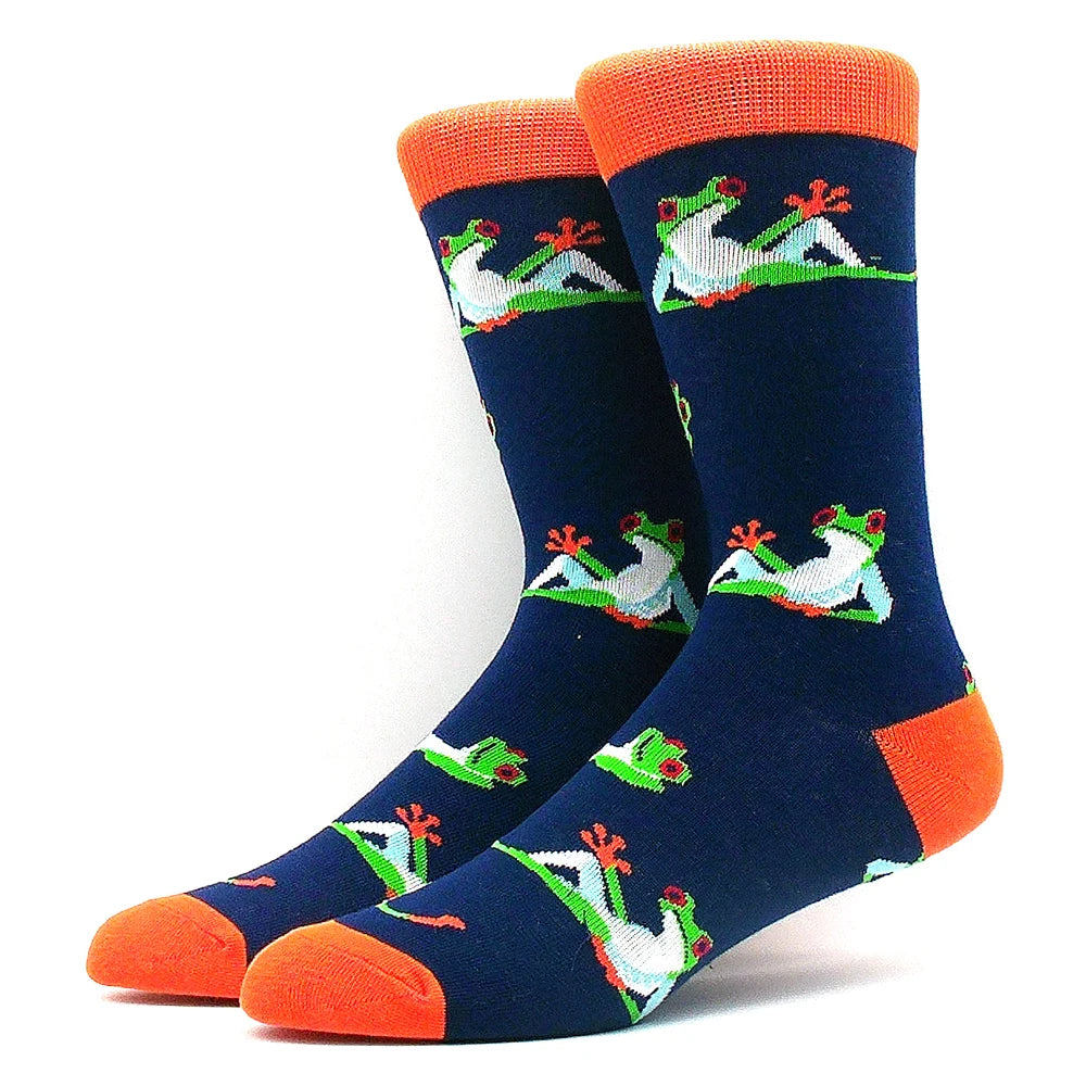 Lustige Alien- und Dinosauriersocken aus Baumwolle – Crazy Shark & Planet Designs