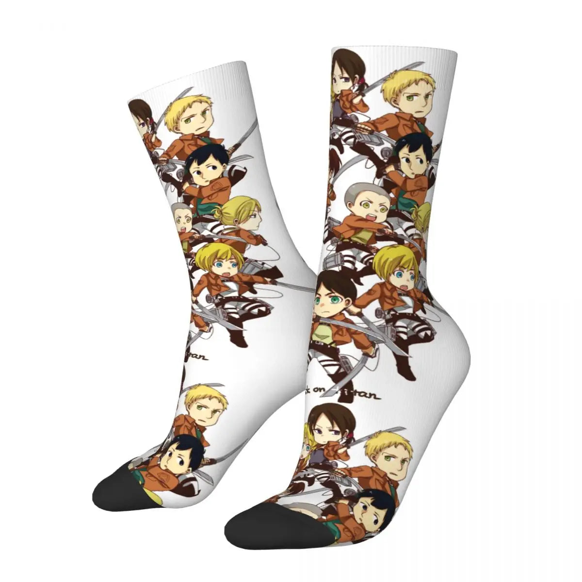 Eren Attack on Titan Socken – Lustige bedruckte Unisex Winter Street Style Crazy Socken