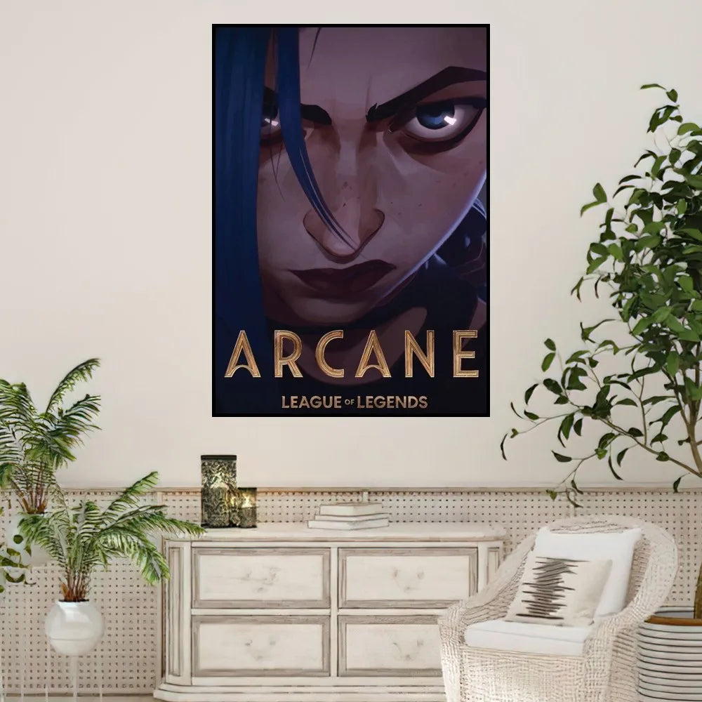 Arcane League of Legends Poster Prints Wall Sticker Decoration Office Home