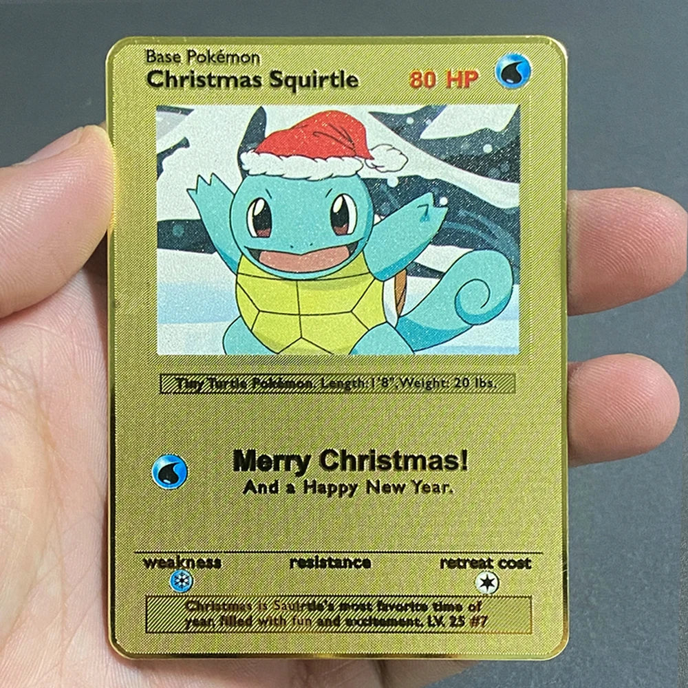 Pokemon Metall Karten Englisch Anime Pikachu Charizard Vmax GX V Buchstaben Spiel Sammlung Karte Kind
