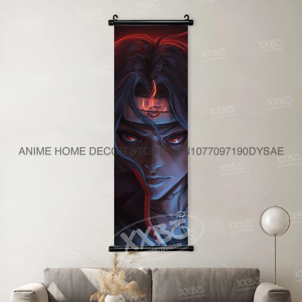 Naruto Posters Scroll Wall Decor Anime Hanging Nara Shikamaru Art Paintings Orochimaru