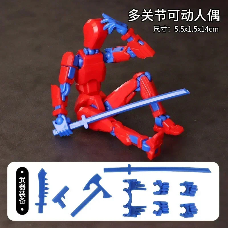 DIY leuchtender T13 Shapeshift-Roboter und Hund – 3D-gedruckte bewegliche Actionfiguren