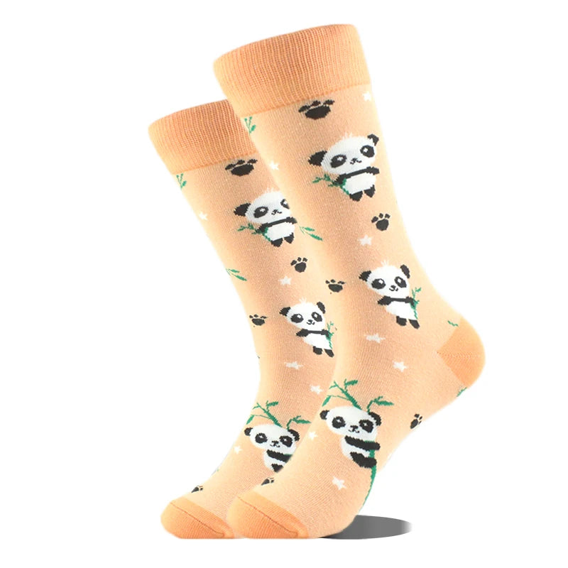 Design Ente Lustige Socken Männer Glücklich Musik Bier Zahn Panda Pinguin