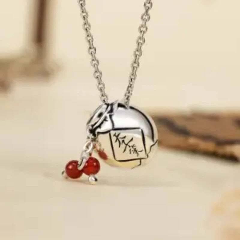 Mo Dao Zu Shi Halskette – Wei Wuxian & Lan Wangji Kreuzflötenanhänger, Anime Cosplay Halsbandschmuck