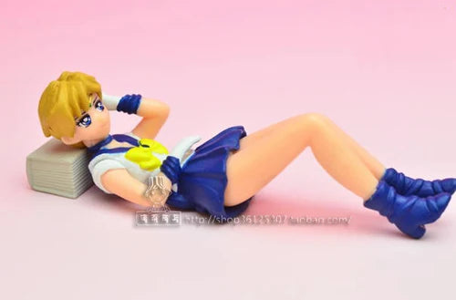 Figurines Capsule Gacha Sailor Moon – Pendentif Sailor Jupiter, Mercure, Mars et Meiou Setsuna
