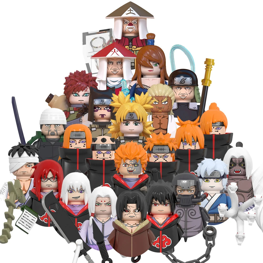 24PCS Anime Cartoon Mini Brick Figuren – Kompatibler Baustein zu