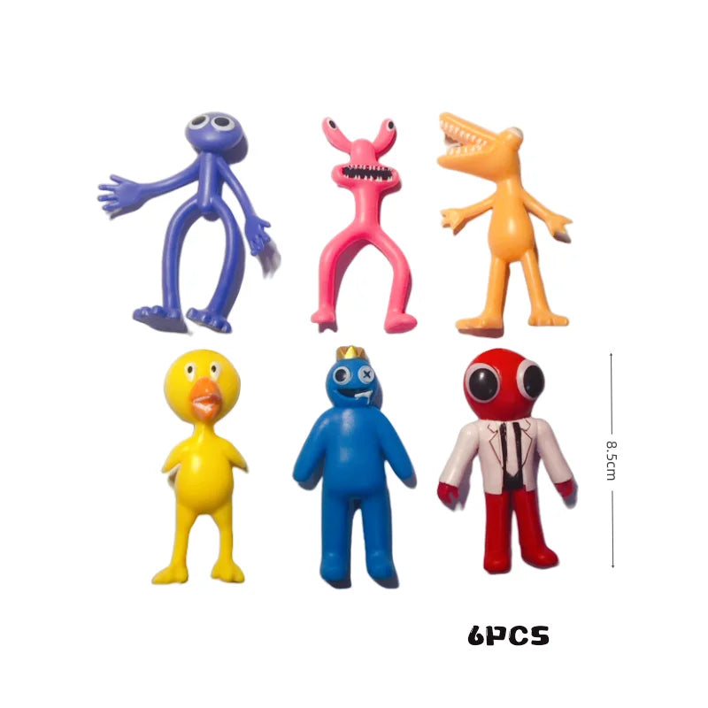 Figurines de monstres bleus Kawaii, jouets pour enfants