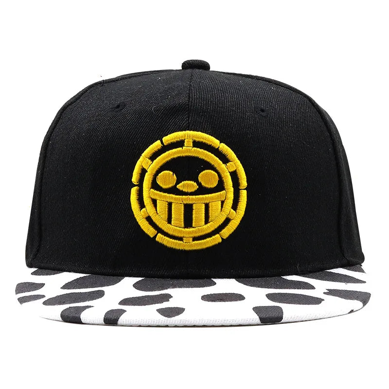 Anime-Kappe – Trafalgar Law Cosplay Snapback-Mütze für Männer und Frauen, Hip-Hop-Schiebermütze