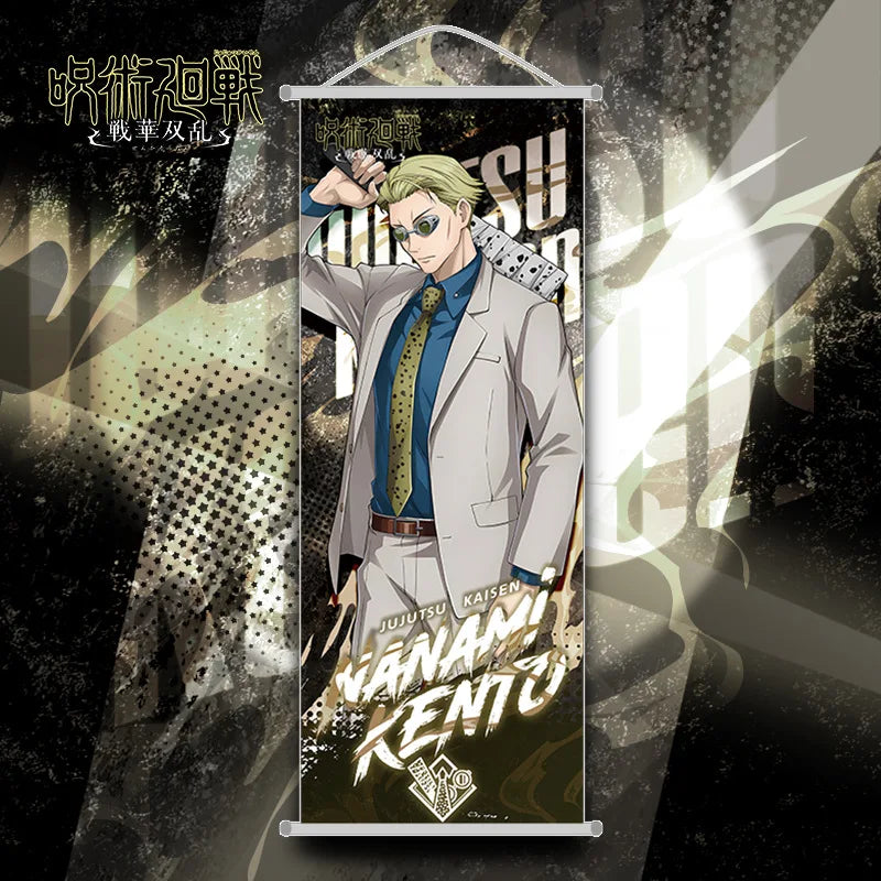 New Bandai Jujutsu Kaisen Itadori Yuji Anime Peripherals Hanging Poster 25*70cm