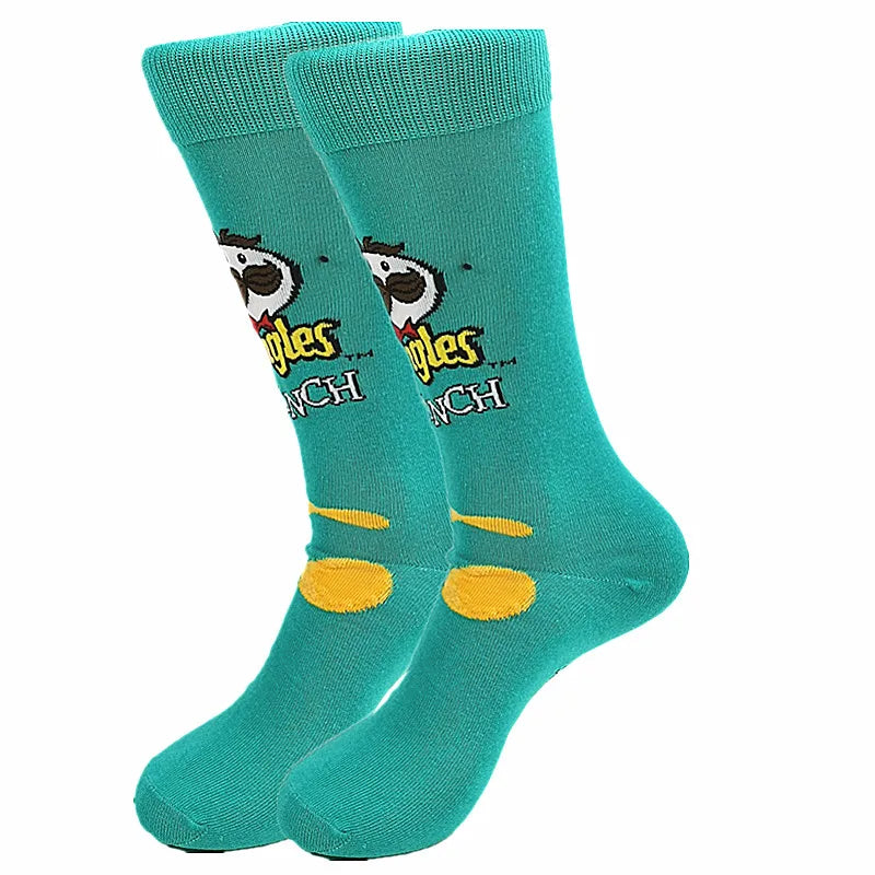 Lustige Socken mit Cartoon-Anime-Motiv – Hip-Hop-Aufdruck, originelle und bequeme Unisex-Skateboard-Crew-Socken