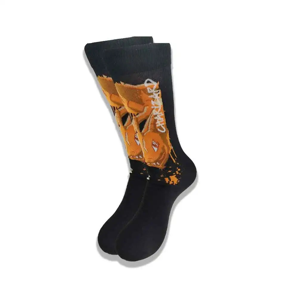 Lustige Socken mit Cartoon-Anime-Motiv – Hip-Hop-Aufdruck, originelle und bequeme Unisex-Skateboard-Crew-Socken
