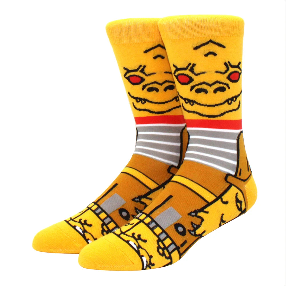 1 Pair New Anime Movie Socks – Cotton Crew, Role-Playing Calf Socks