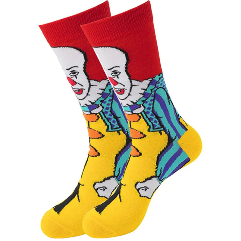 Chucky Cartoon-Socken – Anime-Gamer, Street Fashion Hip-Hop, originelle, lustige Designer-Socken