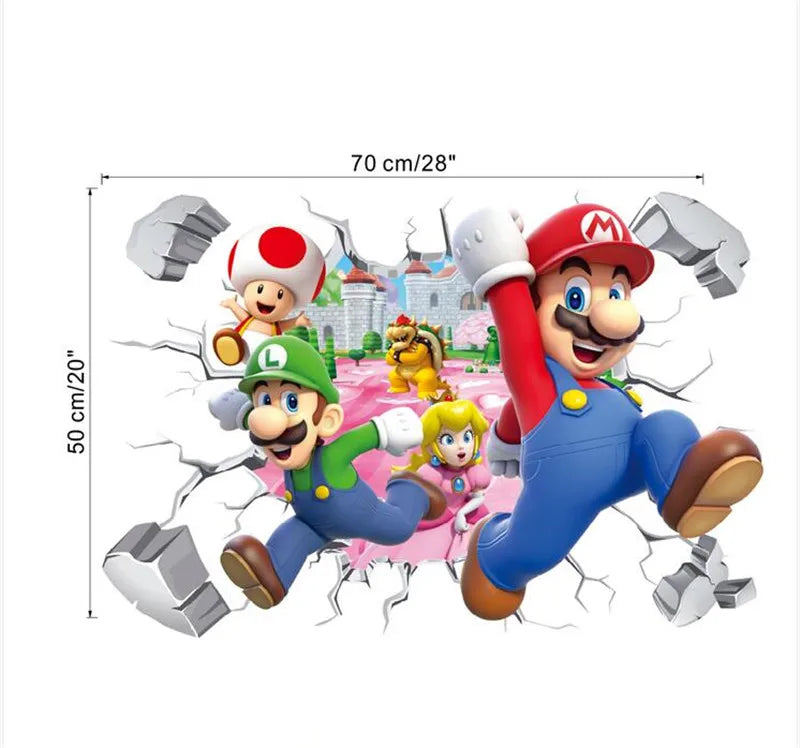 3D Cartoon game wall sticker wall decoration