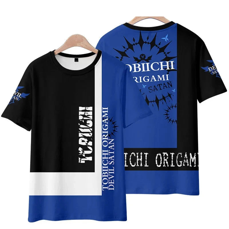 Anime Character Tokisaki Kurumi Print T-Shirt 3D Short Sleeve Summer Fashion Harajuku Style Cartoon Top for Men/Women Kids