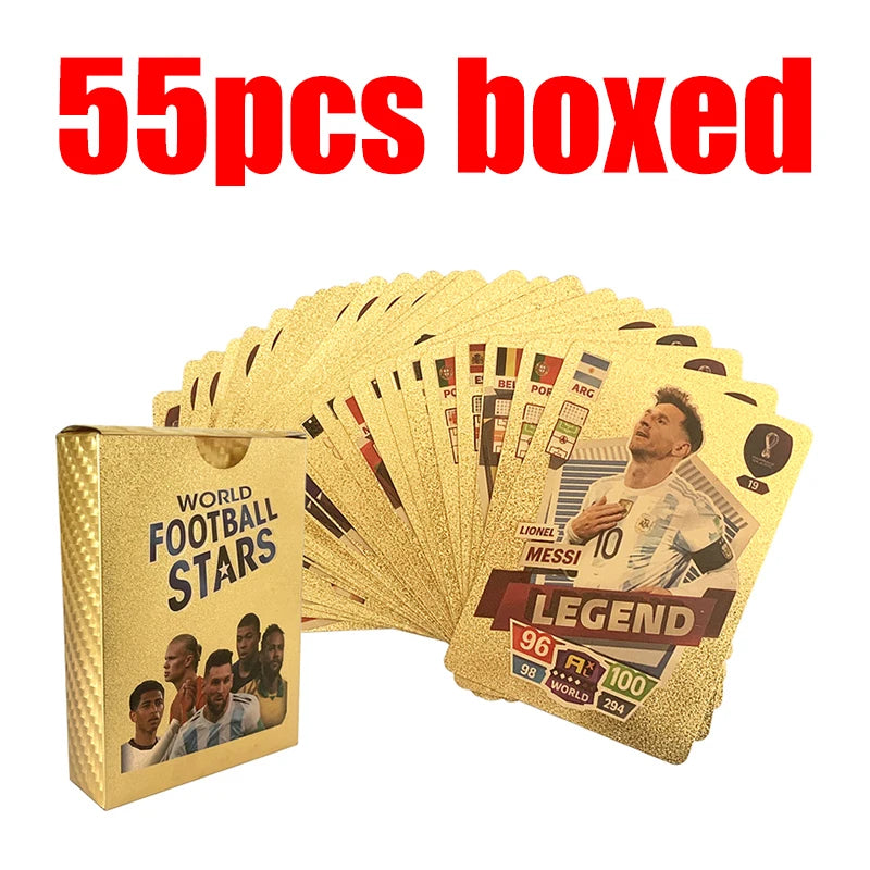 27-55Pcs Ballsuperstar Colour Card Star Limited Edition Signature Series Trading Football Player Card