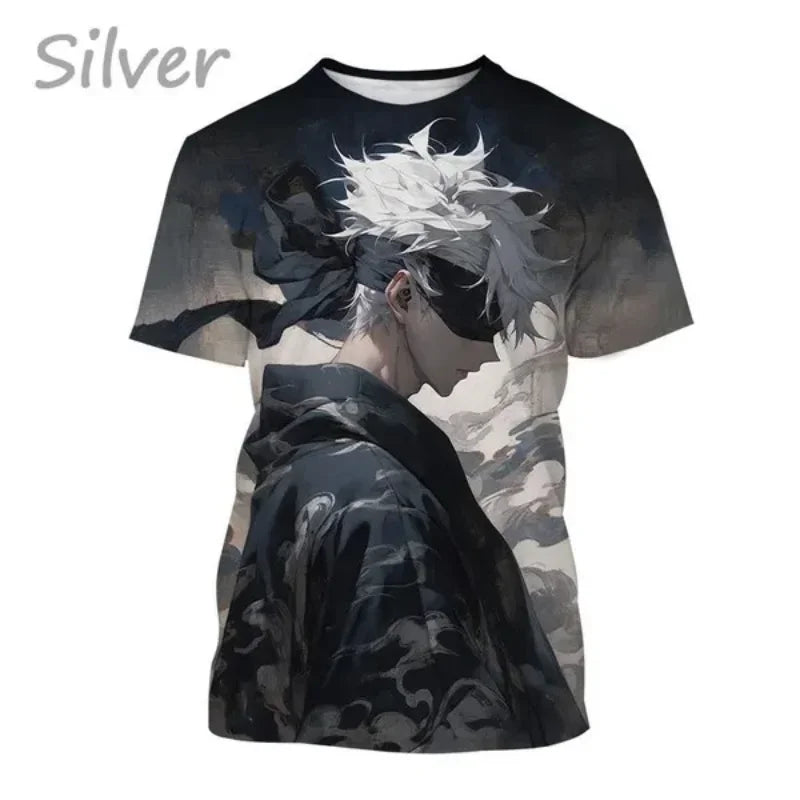 T-shirt Gojo et Yuji de style Harajuku