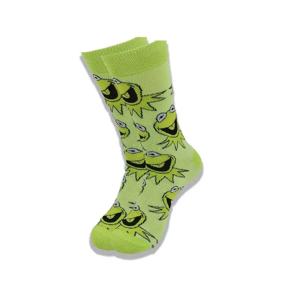 Lustige Socken mit Cartoon-Anime-Motiv – Hip-Hop-Aufdruck, originelle und bequeme Unisex-Skateboard-Crew-Socken
