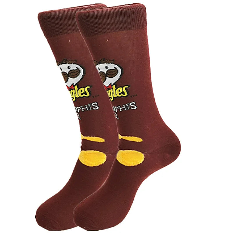 Lustige Socken mit Cartoon-Anime-Motiv – Hip-Hop-Aufdruck, originelle und bequeme Unisex-Skateboard-Crew-Socken