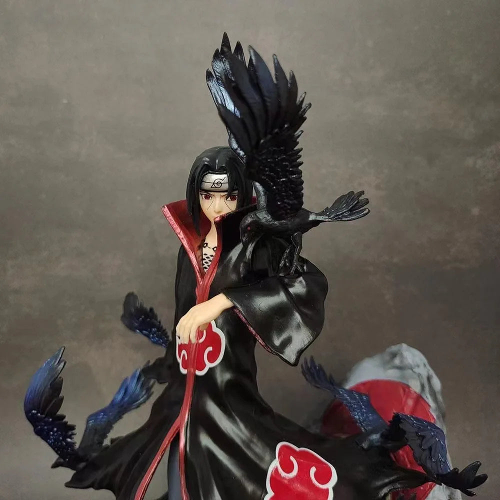 Naruto Uchiha Itachi Crow Hall GK-Statue – handgefertigtes Anime-Modell, Ornament und Sammlergeschenk