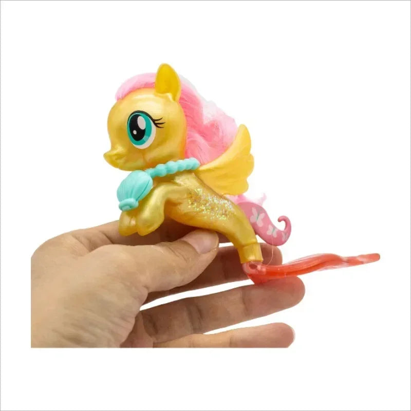 Figurines Hasbro My Little Pony Seapony – Rainbow Dash, Fluttershy, Adores Shimmer, poupées miniatures et jouets à collectionner