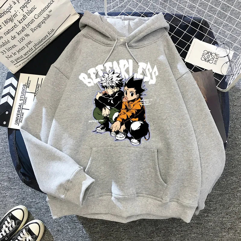90er Hunter X Hunter Killua Zoldyck Teufelsauge Hoodie – Unisex Streetwear Sweatshirt, Kawaii Hisoka Manga Hoody