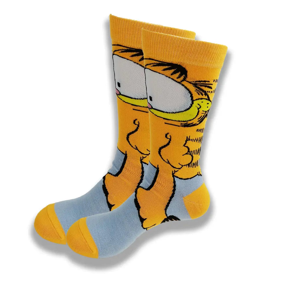 Lustige Socken mit Cartoon-Anime-Print – Personalisierter atmungsaktiver Baumwoll-Hip-Hop-Stil für Männer und Frauen