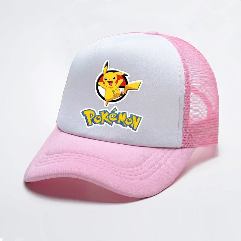 Neue Pokémon Pikachu-Baseballkappe für Kinder – Sommermütze aus Mesh für den Außenbereich, Partygeschenk und Spielzeug