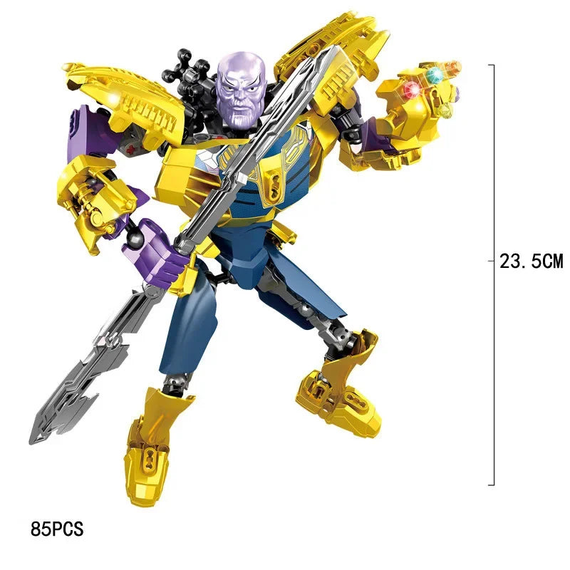 Figurine de héros à construire Iron Big Assembly Figures Action Toys Compatible avec la collection Lego
